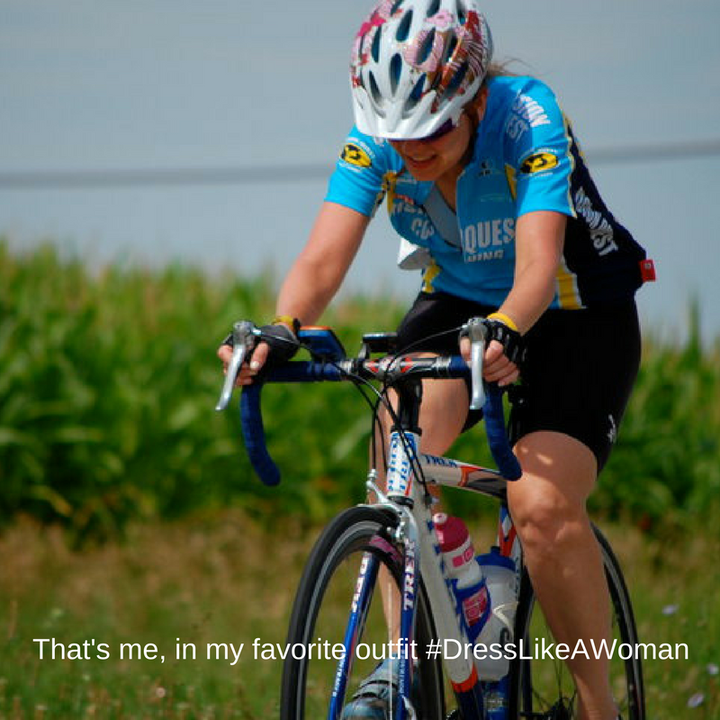 <p>The author in a time trial for Vision Quest</p>