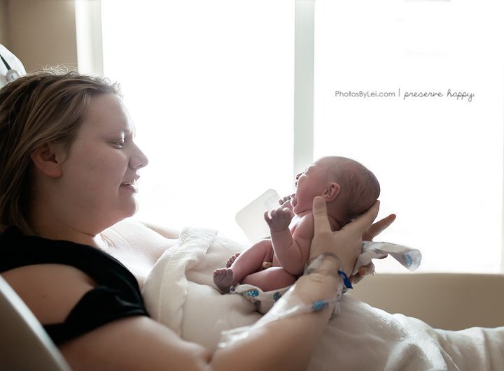 Hope Madden said she "could not believe it" when she finally met her daughter, Evelyn.