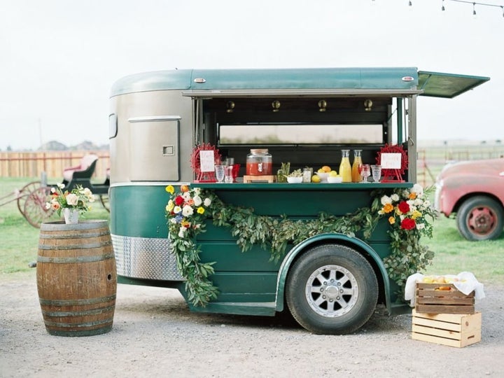 The Bloody Mary bar was perfect for the brunch fete. 