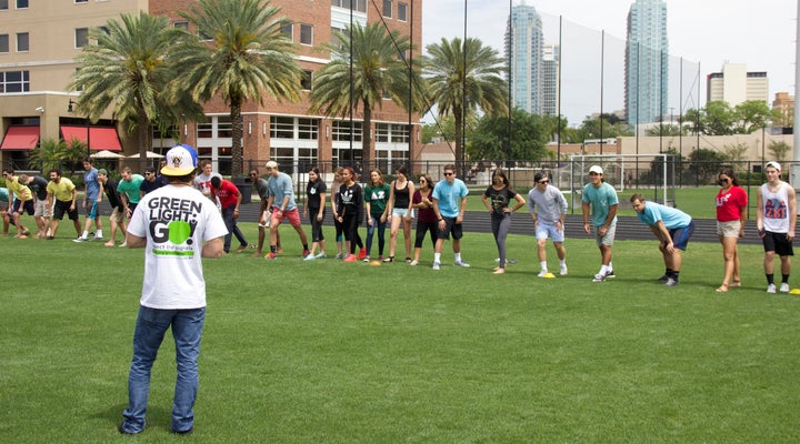 <p><em>The University of Tampa planned a Green Light Go event and awareness week in Spring 2016.</em></p>