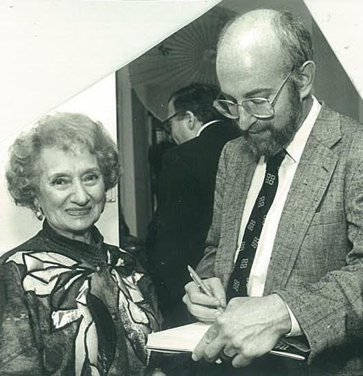 Ruth Gruber with author Jonathan Fast. 