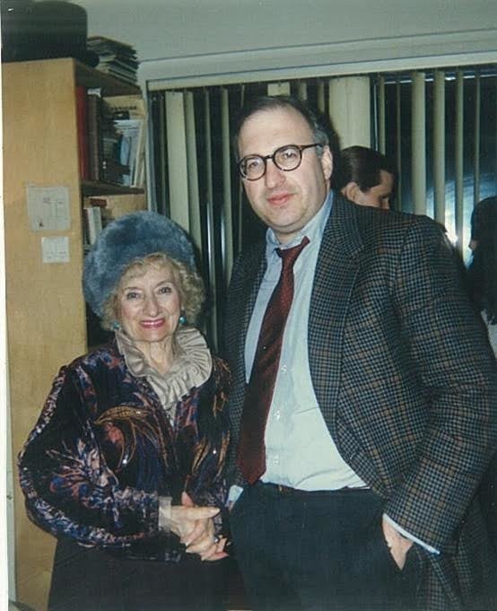 Ruth Gruber with author Laurence Bergreen. 