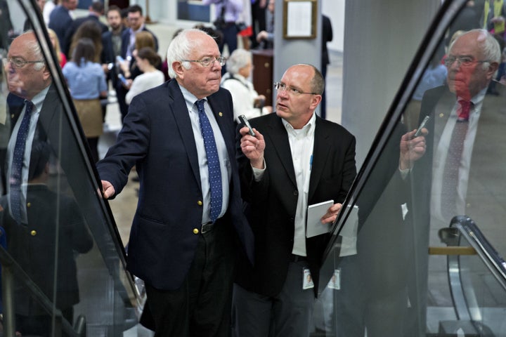 Sen. Bernie Sanders (I-Vt.) has questioned the legality of President Trump's Syria strikes but not their fundamental merits.