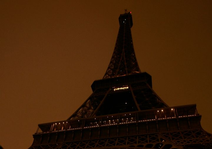 In 2007, the Eiffel Tower went dark as part of an environmental campaign.