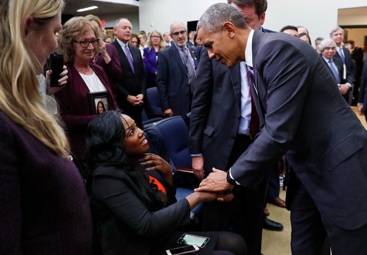 Photo taken on December 13, 2016 during President Barack Obama’s signing of the 21st Centuries Cure Act at the White House.