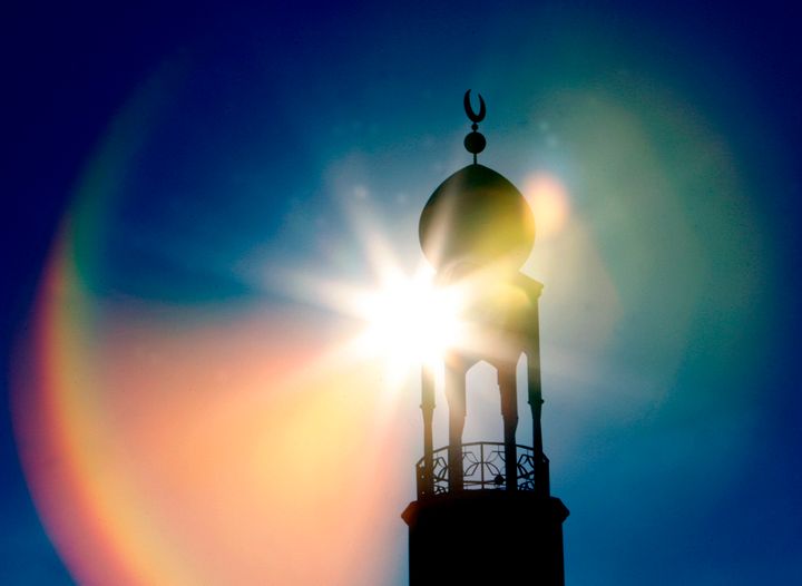 The central Mosque is seen during Friday prayers in Birmingham, central England February 2, 2007.