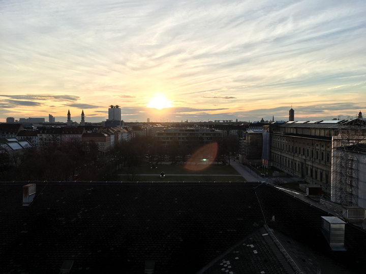 Beautiful Munich. Nothing like a good sunrise.