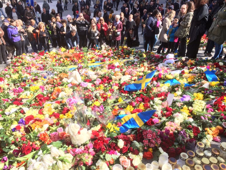 Swedes have responded to the attack with vows of unity and support.