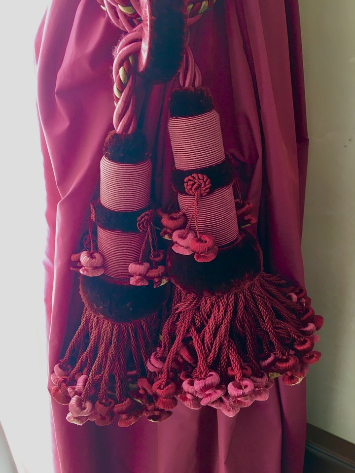 <p>The madly complicated tassels in our room</p>