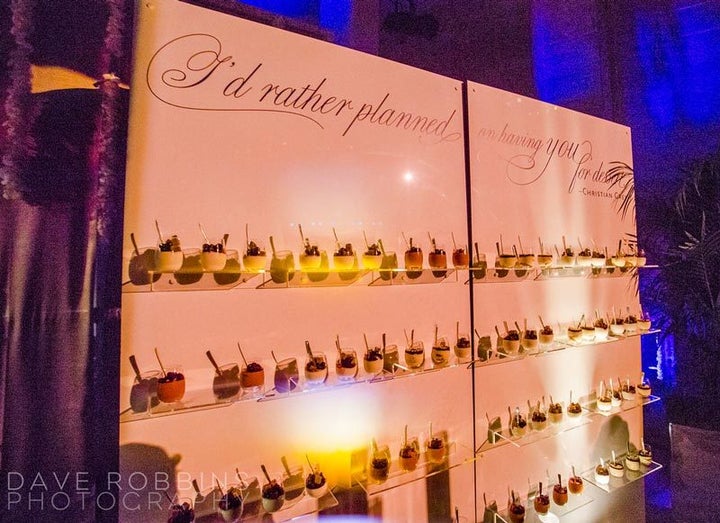 <p>The dessert wall.</p>