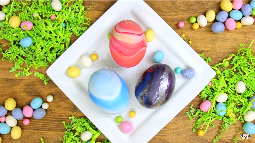 Marble Easter Eggs made by Koalipops