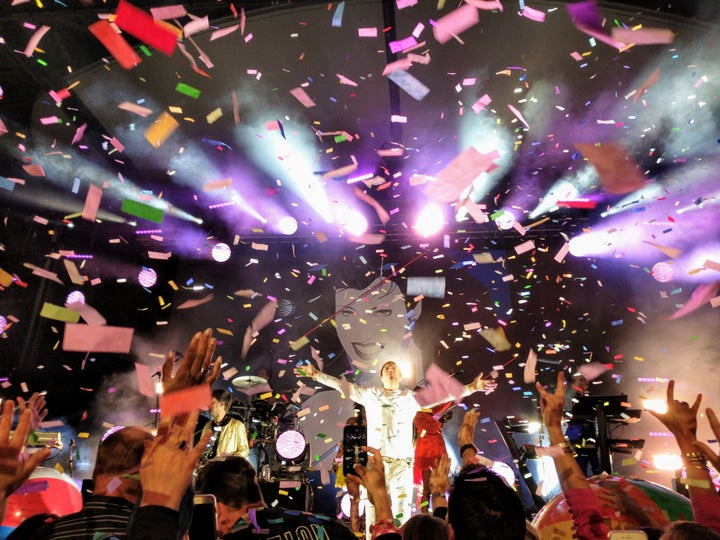 <p>Duran Duran performs “Rio” at Chastain Park in Atlanta on April 8, 2017.</p>