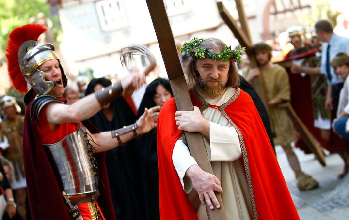 A passion play is performed on Good Friday