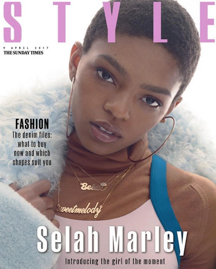 April cover girl Selah Marley. 