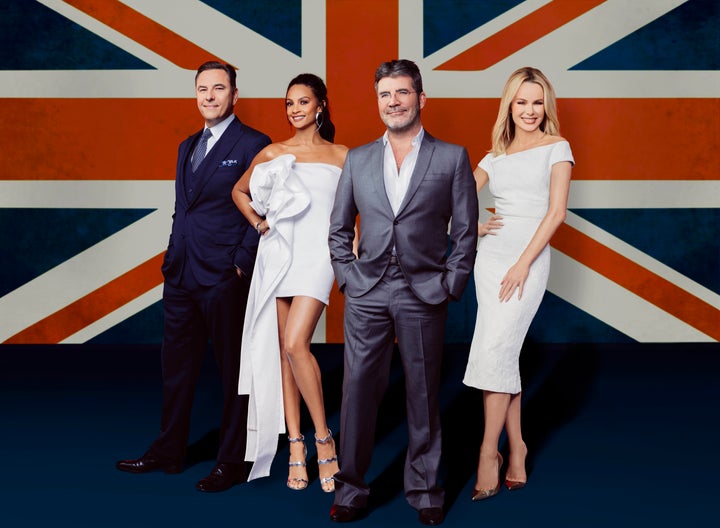 Alesha and Simon with co-judges David Walliams and Amanda Holden