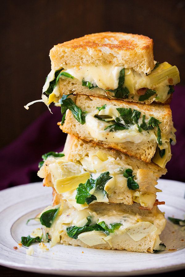 <strong>Get the <a href="http://www.cookingclassy.com/spinach-artichoke-grilled-cheese/" target="_blank">Spinach Artichoke Gr