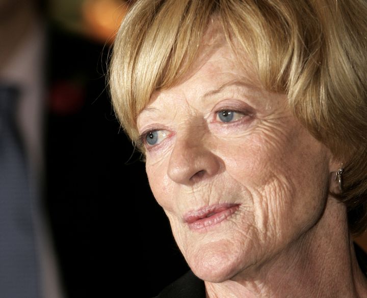 Dame Maggie Smith arrives at the world premiere of "Harry Potter and the Goblet of Fire" in London in 2005.