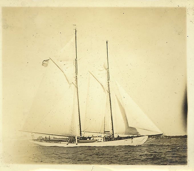 The Schooner Zodiac, owned originally by the Johnson family.