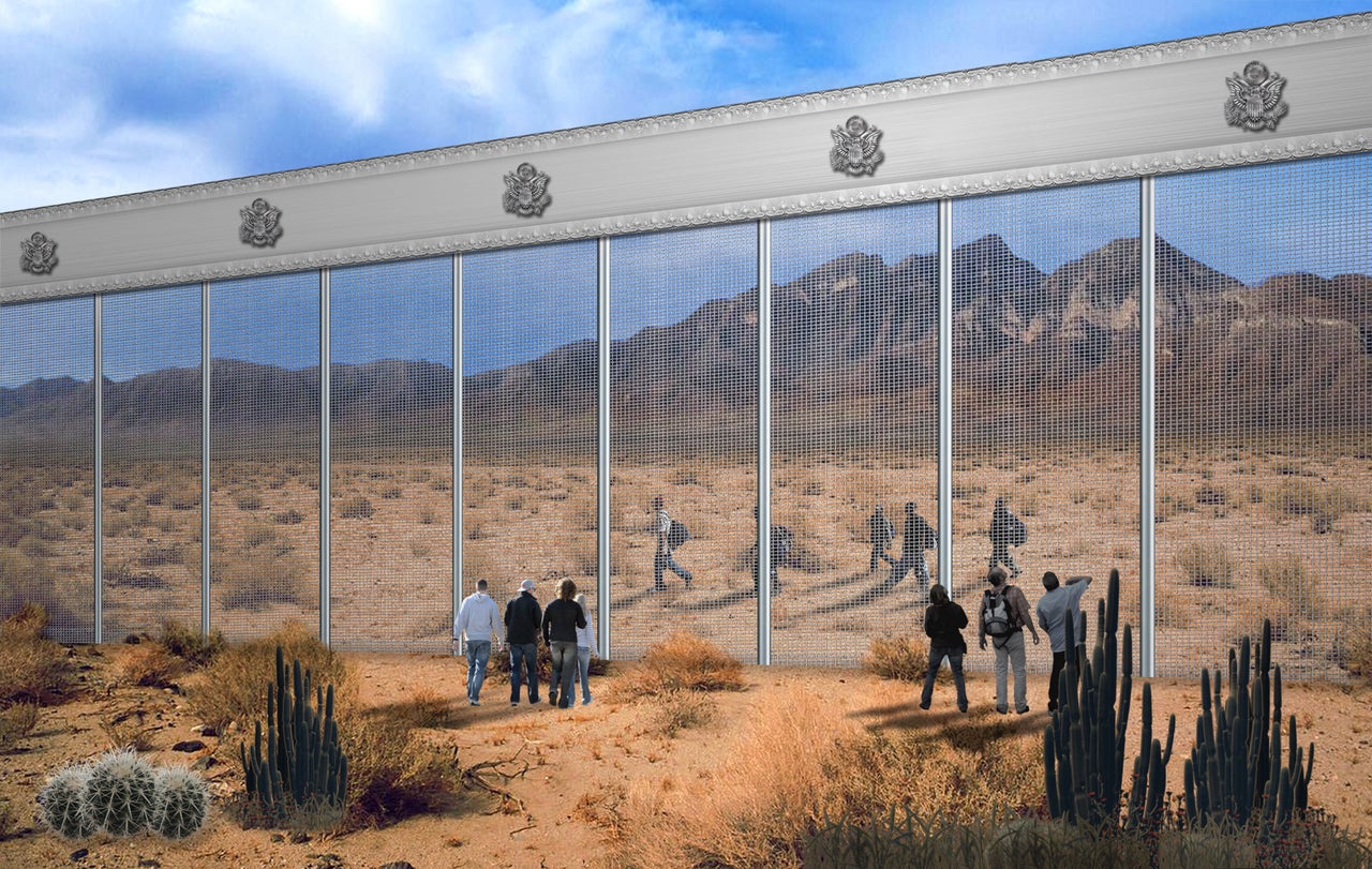 PennaGroup's design proposal for what they've dubbed the "Other Border Wall."