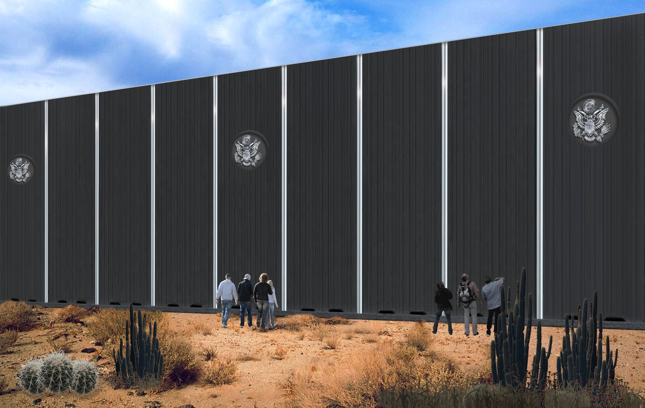 PennaGroup's design proposal for the "Solid, Concrete Border Wall."