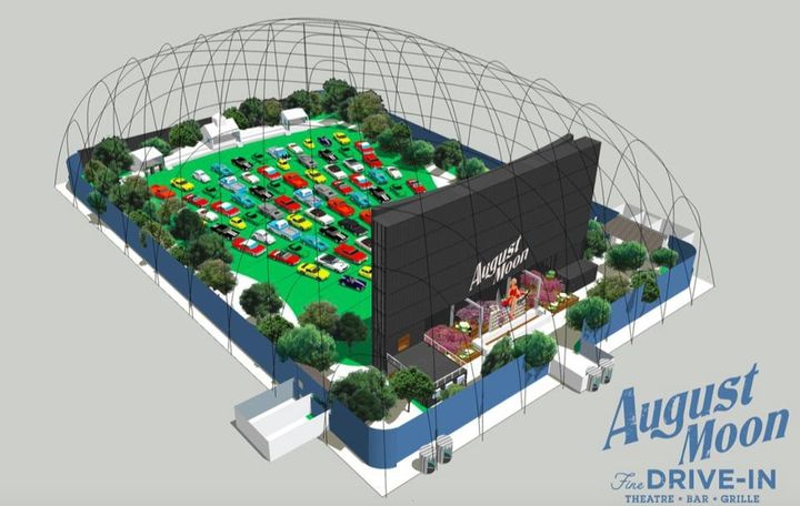 August Moon Drive-In Nashville — Design by Michael Counts, Rendering by Cao Yuxi, Layout by Richard Norris, Project 13. 
