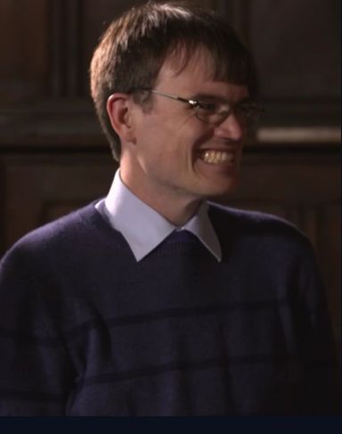 Monkman looked delighted to meet Professor Stephen Hawking 