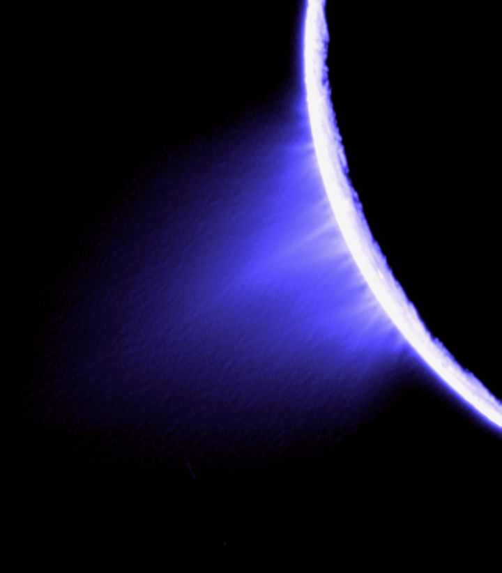 Cassini imaging scientists used views like this to help them identify the source locations for individual jets spurting ice particles, water vapor and trace organic compounds from the surface of Enceladus.