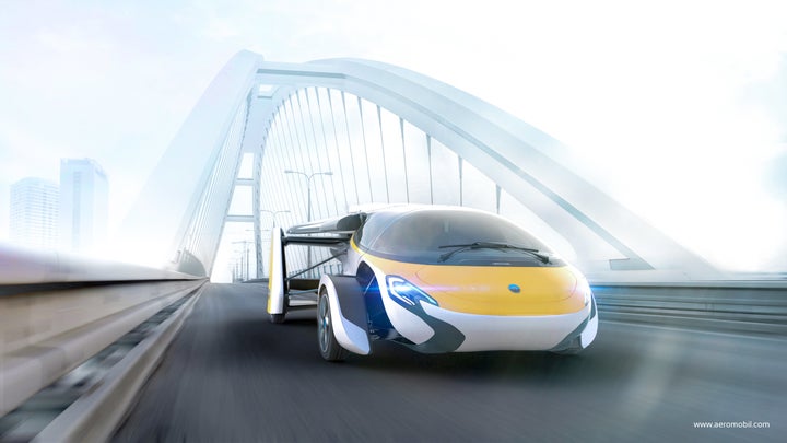 The first glimpse of AeroMobil's latest design. 