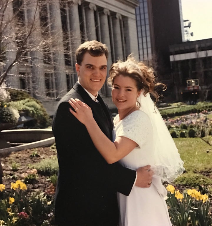 <p>Our wedding day, April 11, 1997</p>