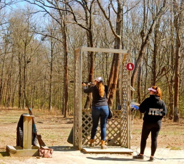 <p>Clay shooting, Schrader’s Outdoors, MD</p>