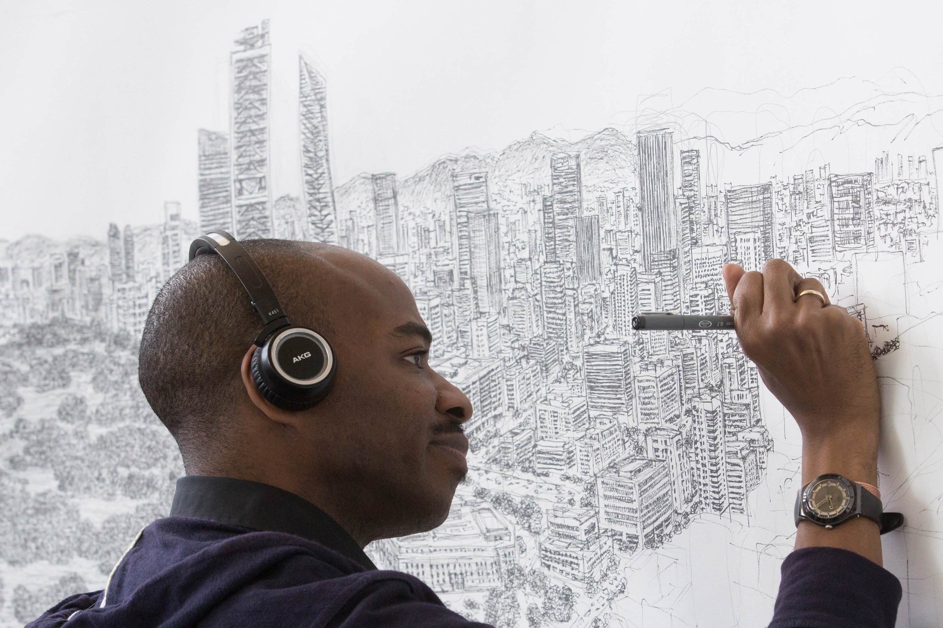 British Artist Who Has Autism Draws Entire Cities From Memory HuffPost   58ecf73c1500002000c790c7 