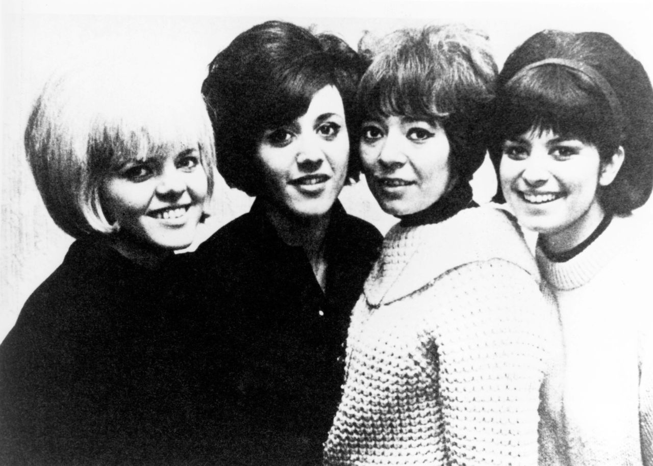 A promo shot of Goldie and the Gingerbreads, which functioned from 1962 to 1967, consisting of three instrumentalists and a singer. It was considered to be one of the first all-female rock bands signed to a major record label.