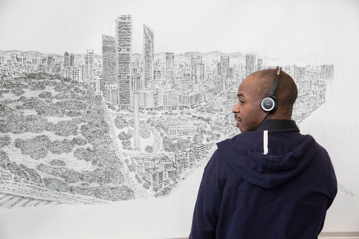 Wiltshire completed a panoramic drawing of Mexico City within five days.
