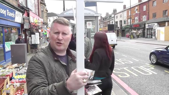 Paul Golding and the non-traditional Easter activity of religious provocation.