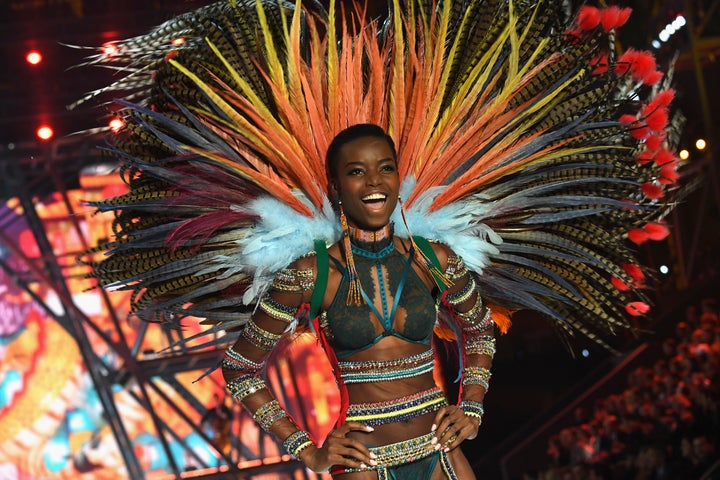 Maria Borges walks the runway at the Victoria's Secret Fashion Show on November 30, 2016 in Paris, France.