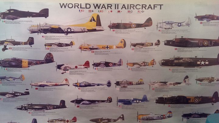 I could probably name most of the planes on this poster now without reading, the boy can definitely do it.
