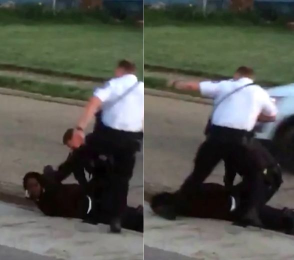 Video captured a Columbus, Ohio, police officer stomping on a handcuffed suspect's head.