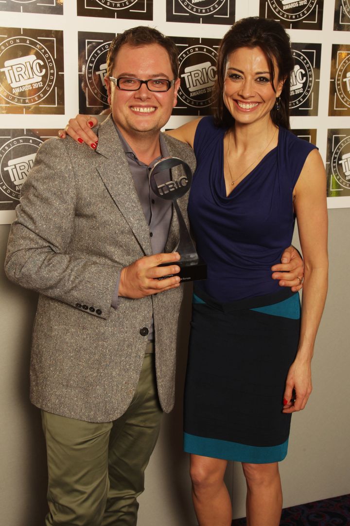 Alan Carr and Melanie Sykes