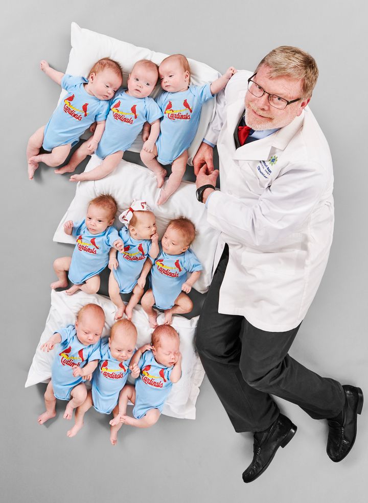 Dr. Michael Paul delivered three sets of triplets in six weeks.