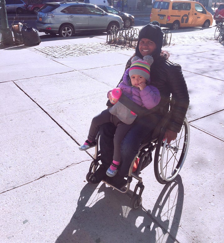 <p>Minda Dentler with her daughter</p>