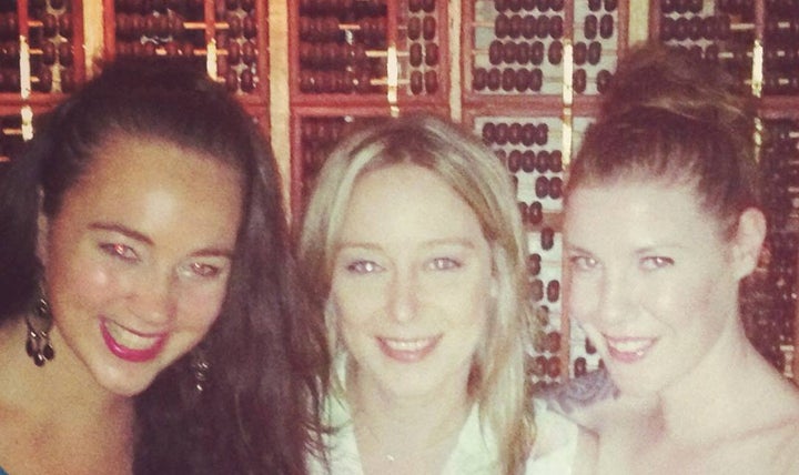 <p>The lovely Louise McKiernan and Fran Fagan - friends made while living in Shanghai, China. 2013. </p>
