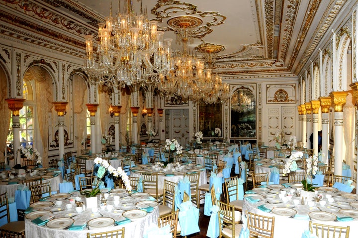 A ballroom of the Mar-a-Lago club, where membership fees run $200,000 per year.