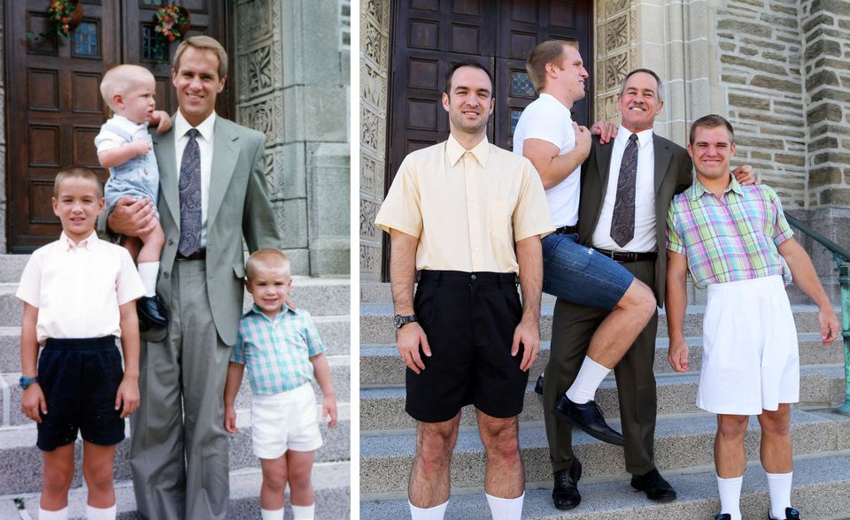 These sons in their Sunday best.