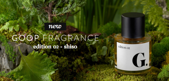 Shiso perfume on the Goop website