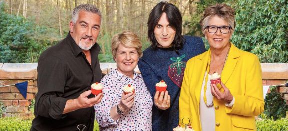 Paul and his new 'Bake Off' colleagues 