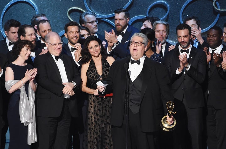 David Mandel accepts the Emmy for Outstanding Comedy Series on behalf of "Veep" last September in Los Angeles, California.