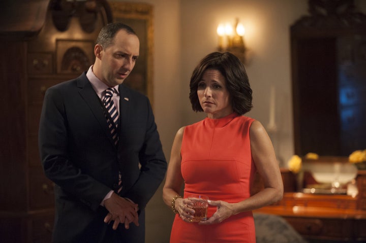 Season 5 of "Veep" ends with Selina Meyer not winning the U.S. presidency. 