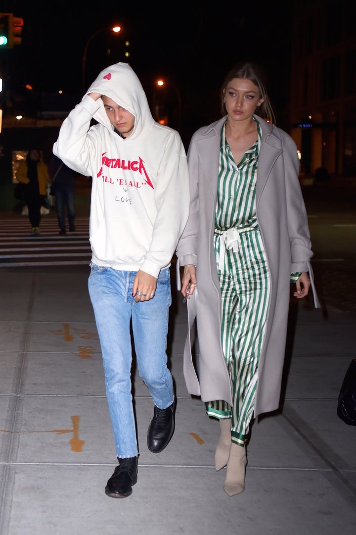 Gigi Hadid Wears Pajamas During New York Fashion Week