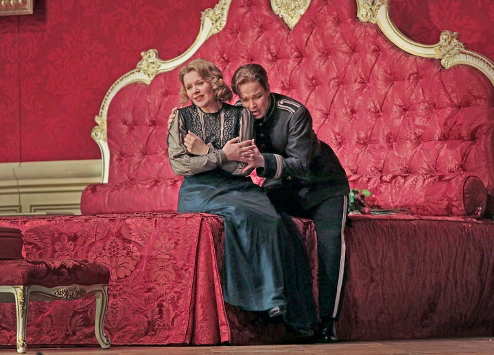 Renee Fleming at the Marschallin and Elina Garanca as Octavian in the Met’s new Der Rosenkavalier