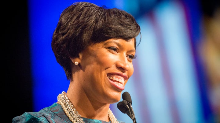 Mayor Muriel Bowser delivers her inaugural speech on January 2, 2015. 